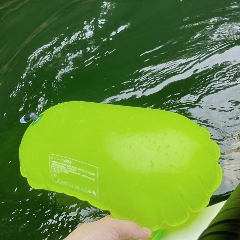 Swim Buoy Open Water - ABHS-PVC製インフレータブル救命浮き具、プール用トーイングフロート、エアドライバッグ、ドリフトバッグ、オープンウォータースイム用