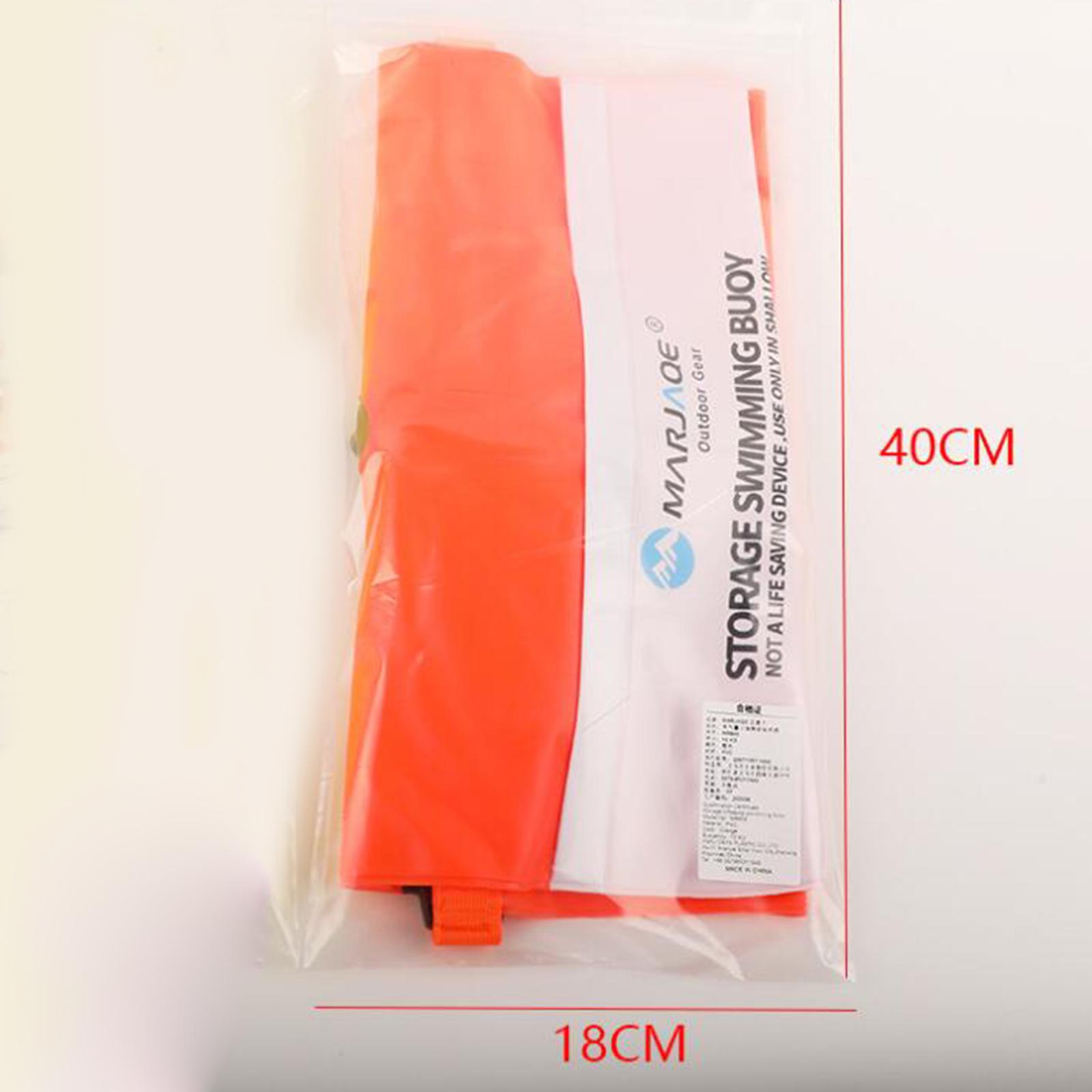 Swim Buoy Open Water - インフレータブルスイムブイフロートバッグ 20L PVC安全水泳アクセサリー、オープンウォータープールトレーニング用収納付き