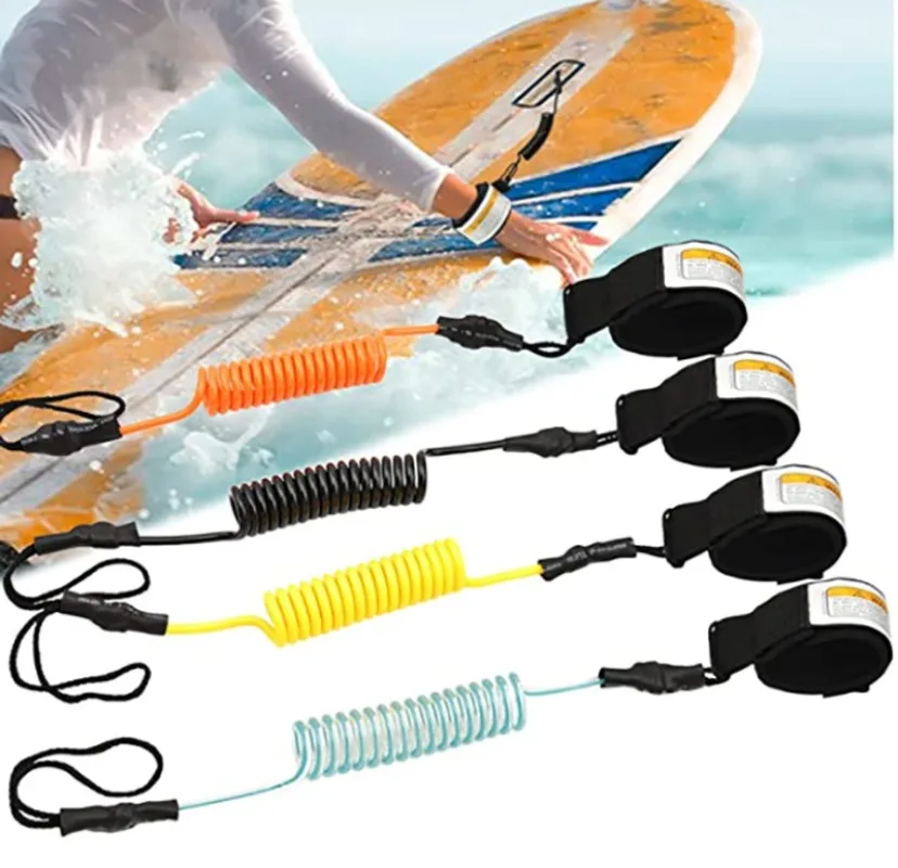 Surfboard Leash Ankle - サーフィンスタンドパドルボードアンクルリーシュ実用的なサーフボードいかだカヤックロープ弾性サーフボード安全フットロープアクセサリー