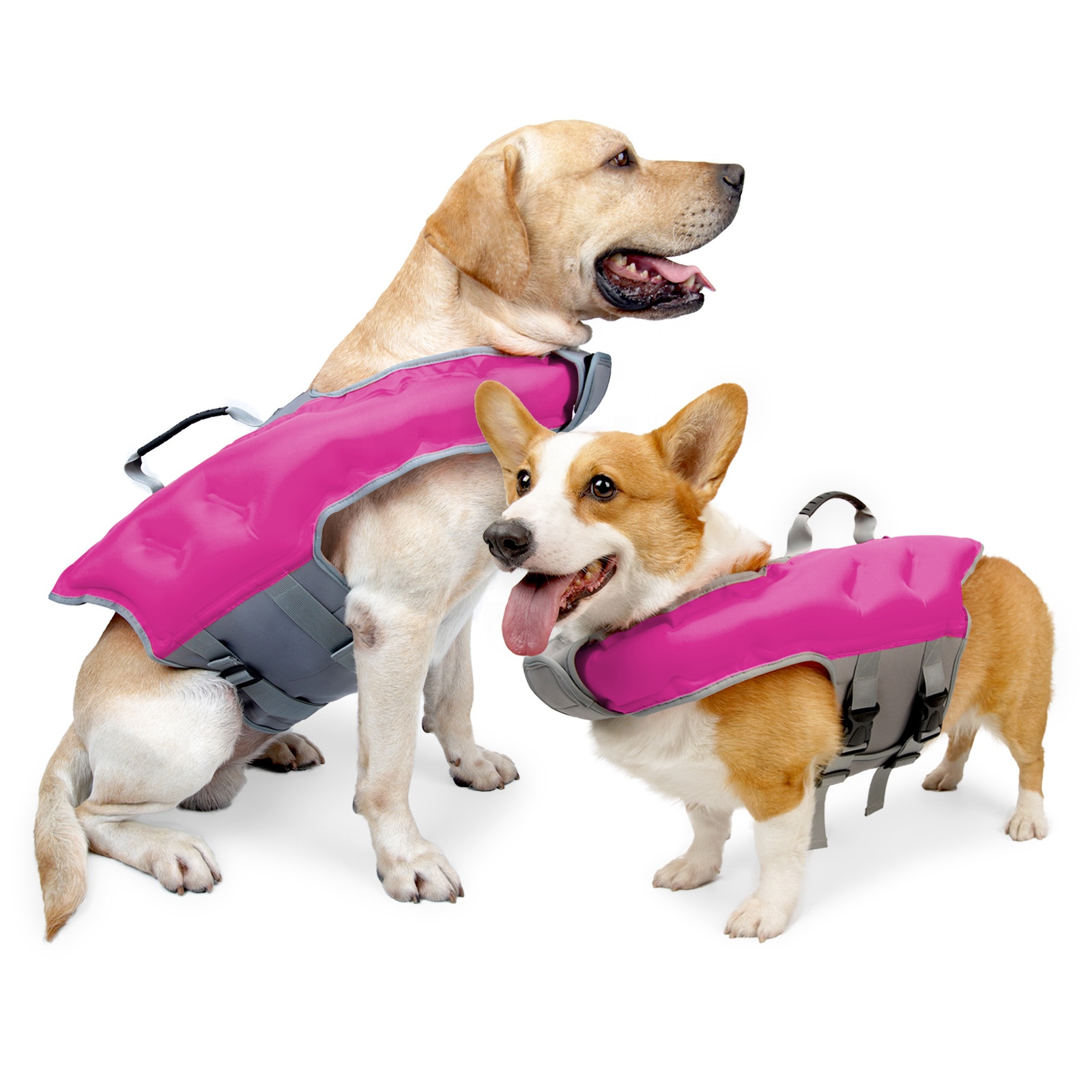 ペット用ライフジャケット夏用インフレータブル水着は強力な浮力 - Life Jacket Buoyancy のレビューと価格