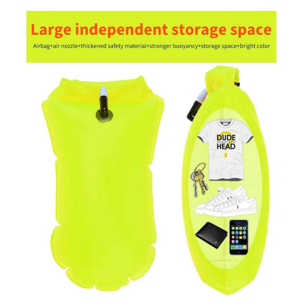 1個入りドライバッグ、インフレータブルオープンスイミングブイ - Swim Buoy Open Water のレビューと価格