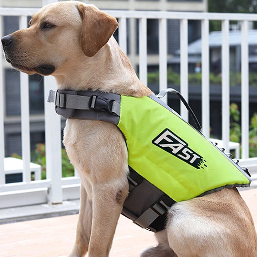 調節可能なペット水泳ライフジャケット反射超浮力子犬水着ポリエ - Life Jacket Buoyancy のレビューと価格