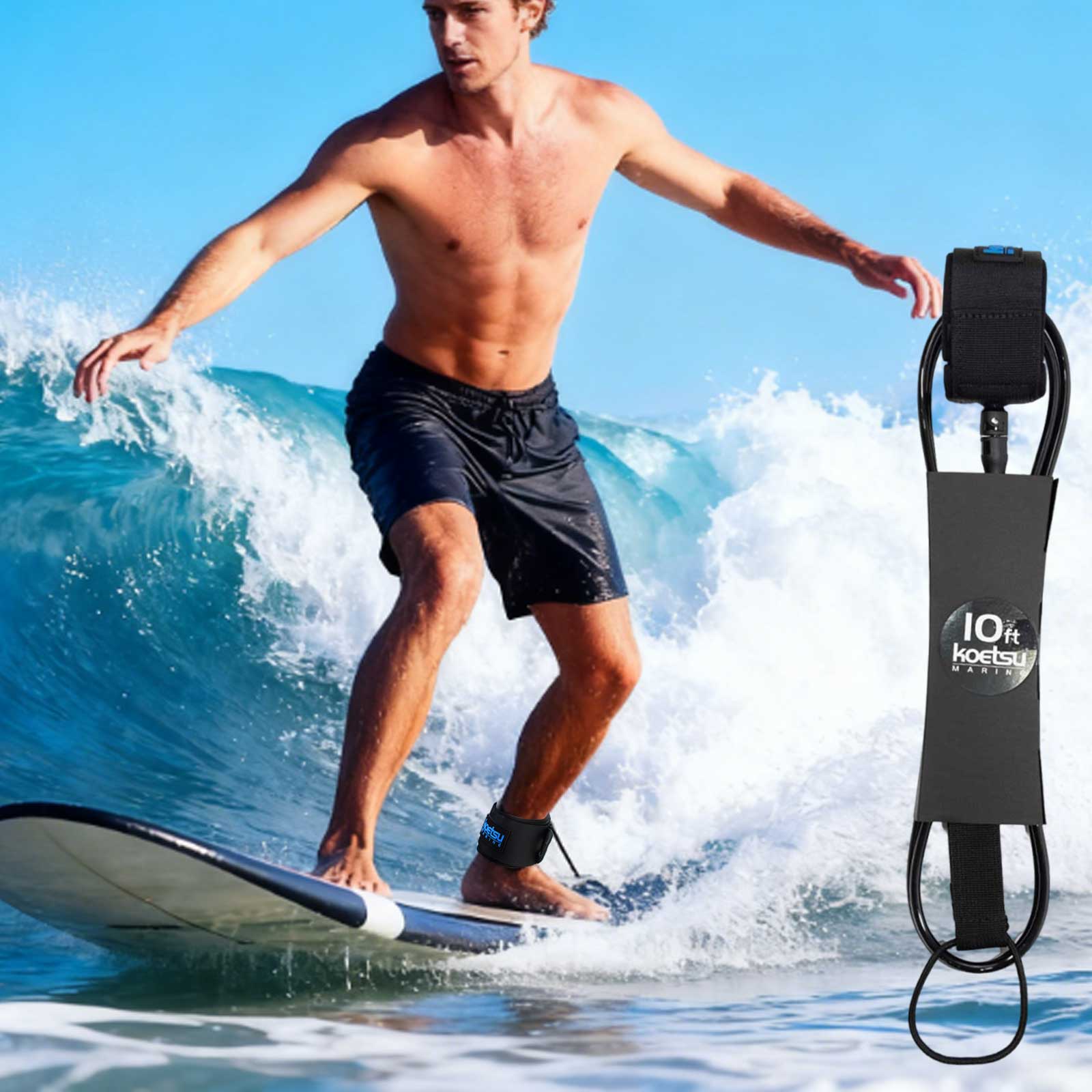 6-10フィート SUPボード サーフ レッグロープ プレミ - Surfboard Leash Ankle のレビューと価格