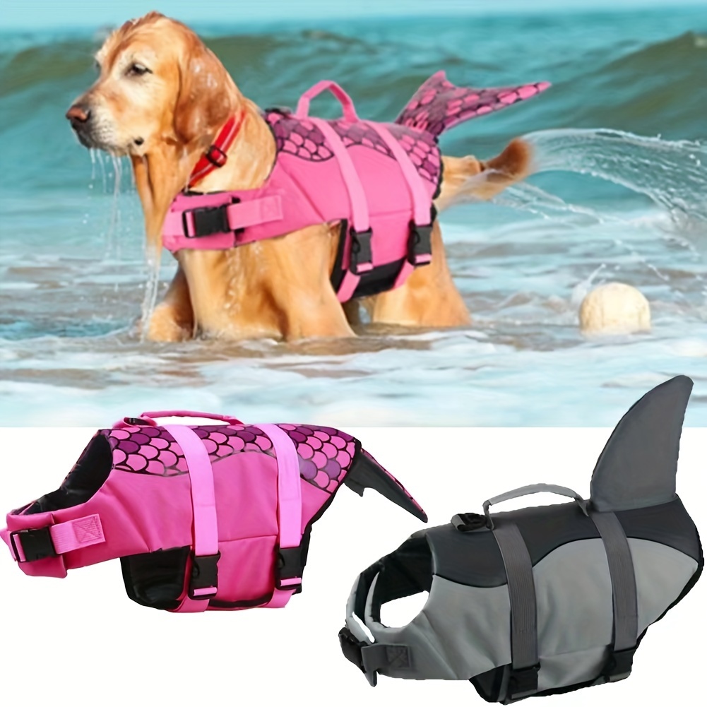 サメ/マーメイド犬用ライフジャケット 高浮力ペットスイムベス - Life Jacket Buoyancy のレビューと価格