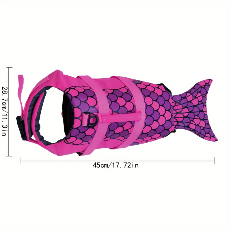 サメ/マーメイド犬用ライフジャケット 高浮力ペットスイムベス - Life Jacket Buoyancy のレビューと価格