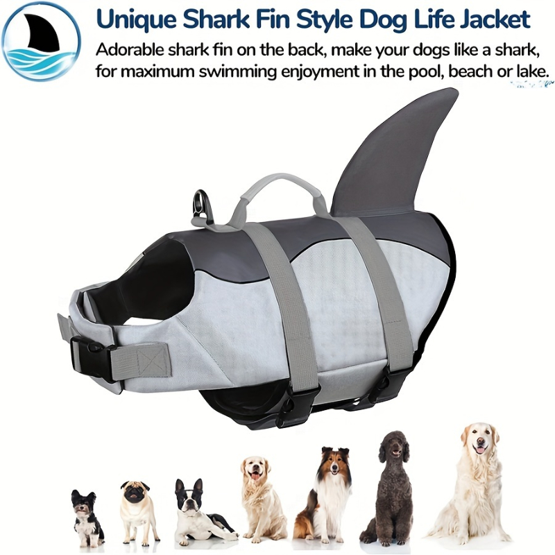 サメ/マーメイド犬用ライフジャケット 高浮力ペットスイムベス - Life Jacket Buoyancy のレビューと価格