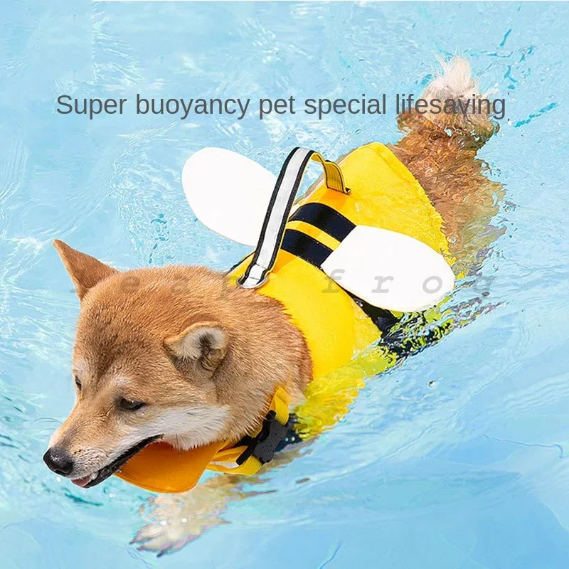 犬用ライフジャケット 水泳用 調節可能な浮力スイムベスト ビ - Life Jacket Buoyancy のレビューと価格