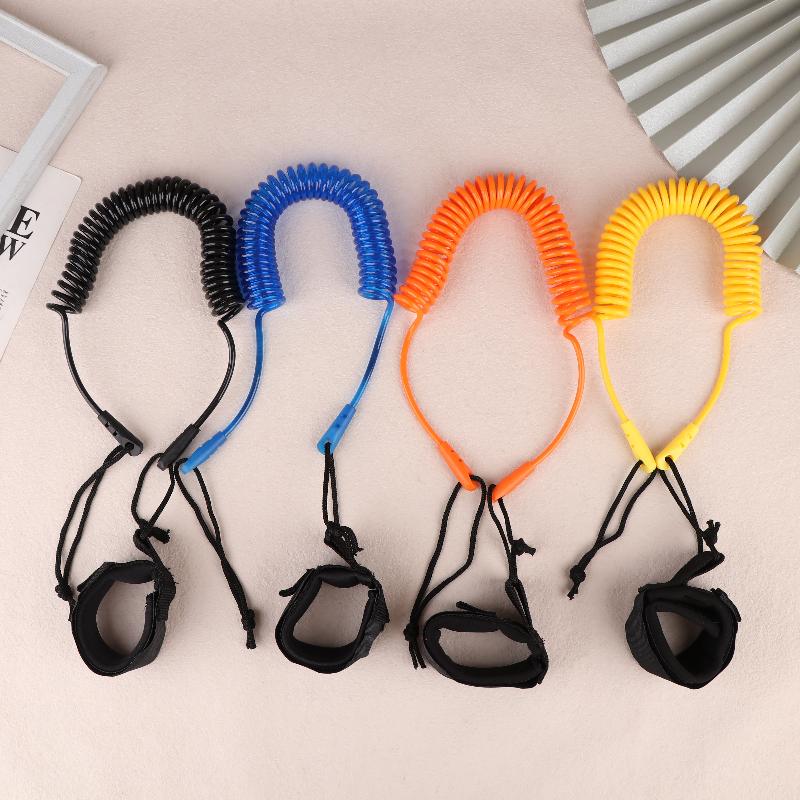 新しいサーフSUPアンクルリーシュ サーフィン用伸縮コイル式 - Surfboard Leash Ankle のレビューと価格