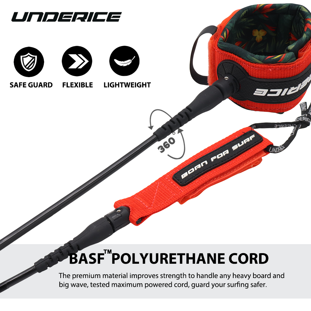 UICE サーフボードリーシュ 6-9フィート SUP アン - Surfboard Leash Ankle のレビューと価格