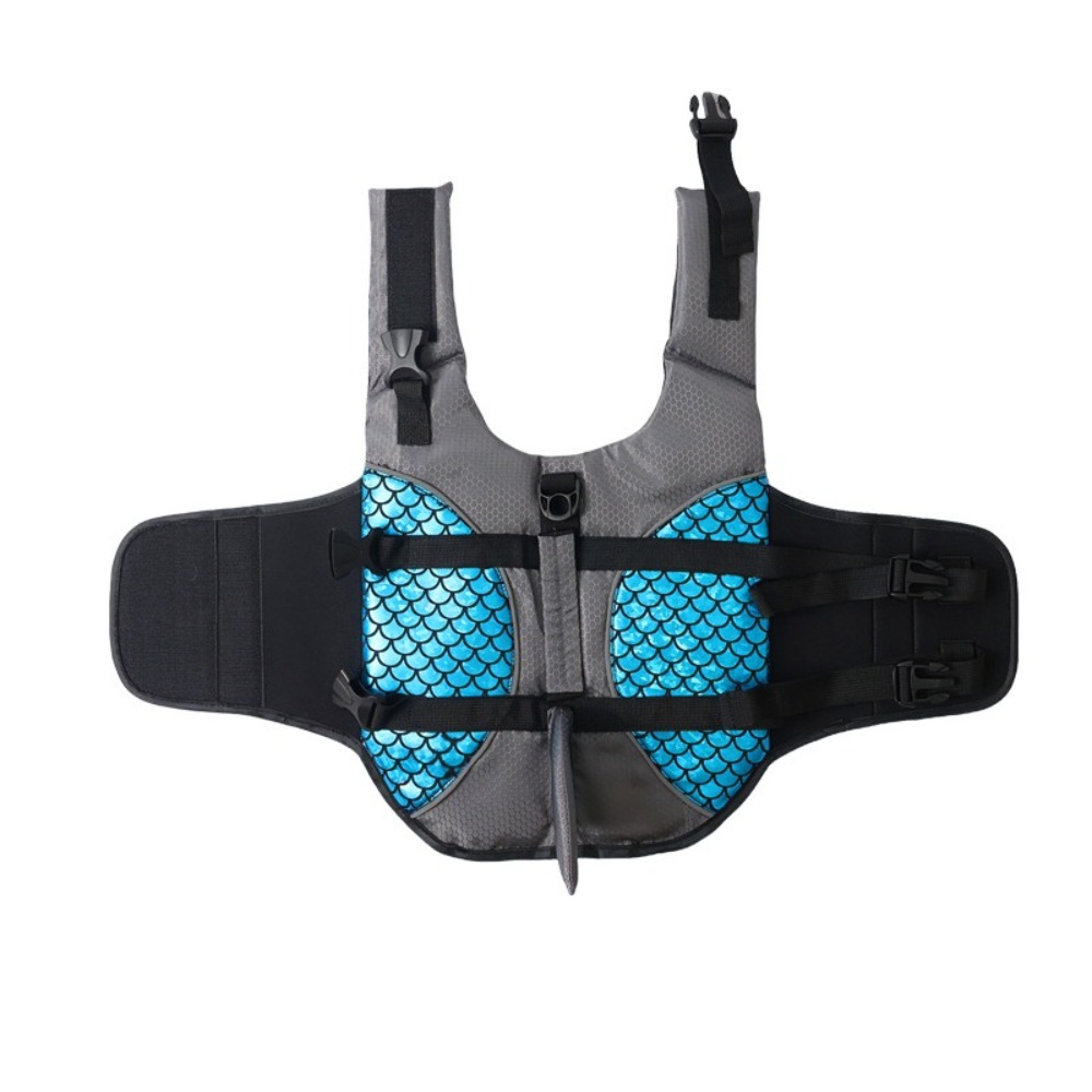 強力な浮力犬用ライフジャケット光沢のある鱗状のシャークフィン - Life Jacket Buoyancy のレビューと価格