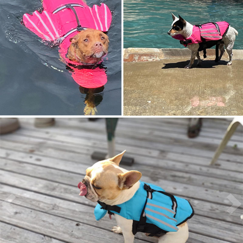 犬用ライフジャケット 反射調整可能 夏用 大型犬 水着 安全 - Life Jacket Buoyancy のレビューと価格