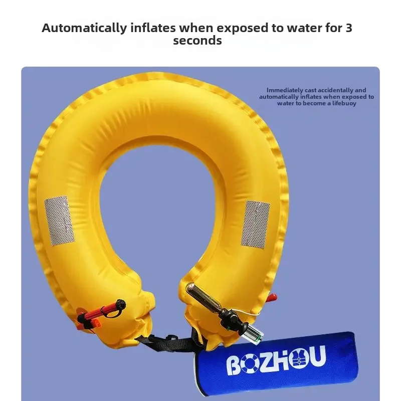 自動膨張式釣り用ライフジャケットベルト 大浮力 大人用 ポー - Life Jacket Buoyancy のレビューと価格