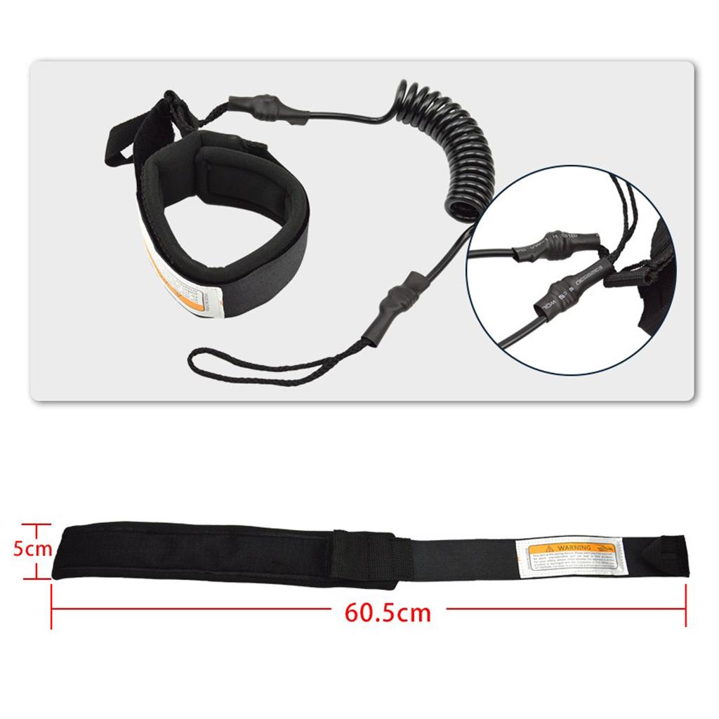強力な弾性ボディボード足首手首リーシュスプリングコイルコード - Surfboard Leash Ankle のレビューと価格